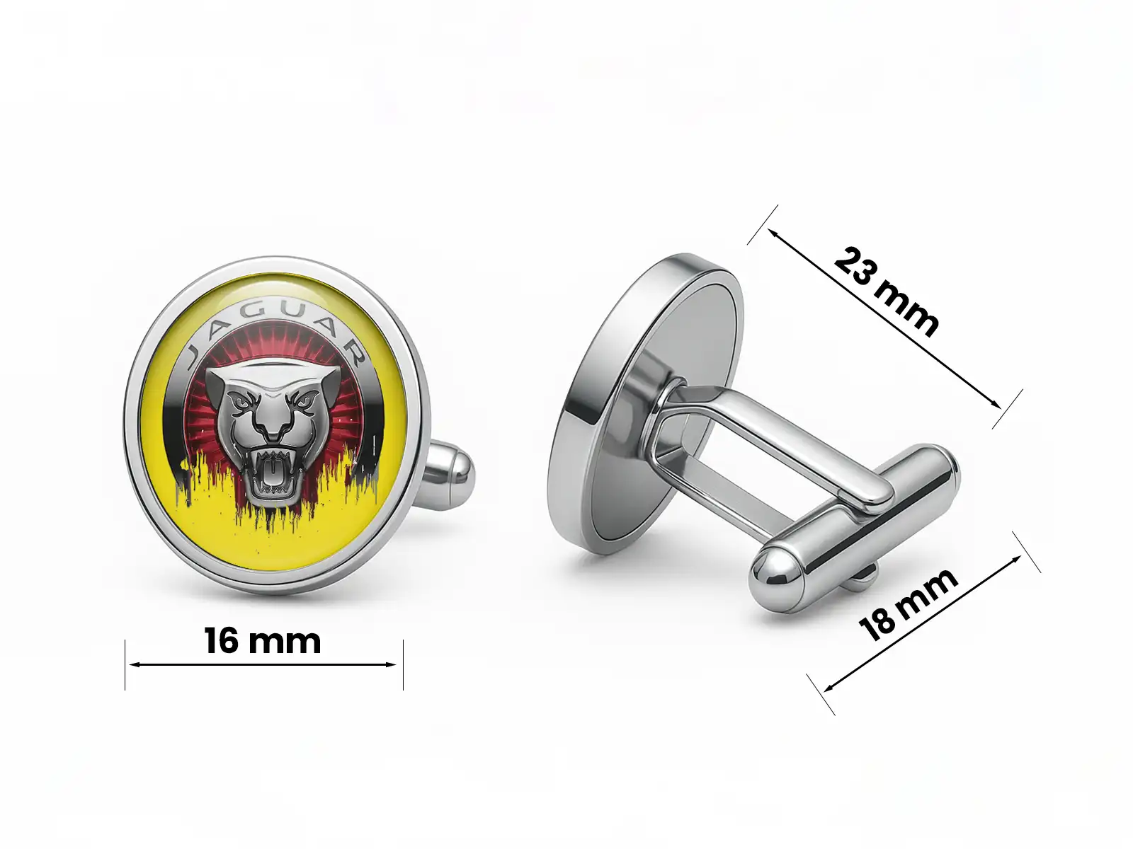 Jaguar Boutons de Manchette Homme Personnalisés Racing Premium